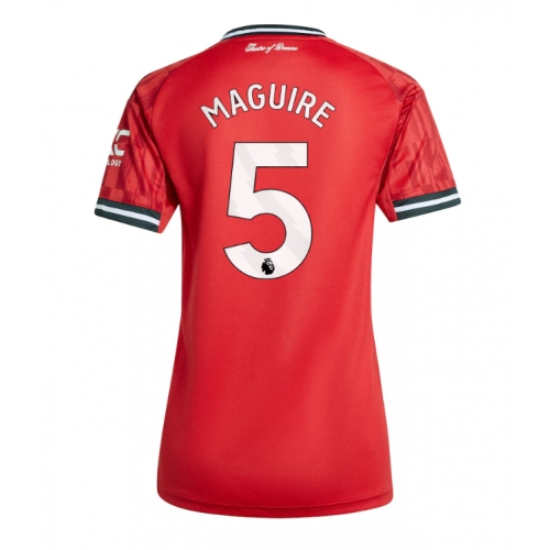 Billige Fotballdrakt Manchester United Harry Maguire #5 Replika Hjemmedrakt Dame 2025-26 Kortermet Billige Fotballdrakt Manchester United Harry Maguire #5 Replika Hjemmedrakt Dame 2025-26 Kortermet